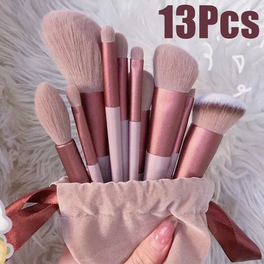 13 PCS Makeup Brushes  for Women With Makeup Tools Bag